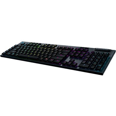 Logitech Gaming G915 Lightspeed TACTILE Vezeték nélküli Gamer billentyűzet US angol, QWERTY Fekete