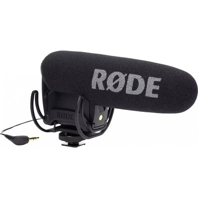 RODE Microphones VideoMic Pro Rycote Kamera mikrofon Átviteli mód:Vezetékes Szélvédővel, Vezetékkel, Villanófény rögzítéshez Mikrofon TRS (3.5 mm jack)