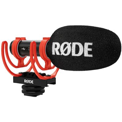 RODE Microphones VideoMIc Go 2 Rátűzhető USB-s mikrofon Átviteli mód:USB, Vezetékes Szélvédővel Mikrofon TRS (3.5 mm jack) USB, Vezetékes