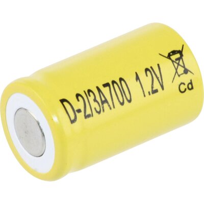 Mexcel D-2/3A700 Speciális akku 2/3 A Flat-top NiCd 1.2 V 700 mAh