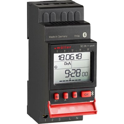 Müller SC 28.11 pro4 24V ACDC Kalapsínes időkapcsoló óra Digitális 24 V/DC, 24 V/AC 4000 W