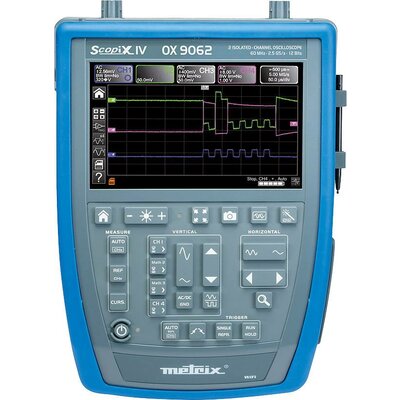 Metrix OX 9062 Digitális oszcilloszkóp 60 MHz 2 csatornás 2.5 GSa/mp 100 kpts 12 bit Digitális memória (DSO), Kézi készülék, Multiméter funkciók, Spektrum