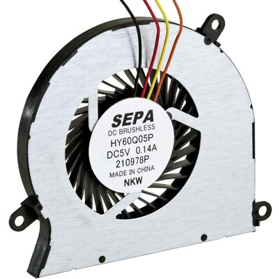 SEPA HY60Q05PSE04A Radiális ventilátor 5 V/DC 4.1 m³/óra (H x Sz x Ma) 60.9 x 5 x 56.4 mm