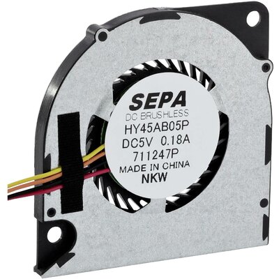 SEPA HY45AB05PSE26A-BLI Radiális ventilátor 5 V 1.92 m³/óra (H x Sz x Ma) 45 x 45 x 4.3 mm