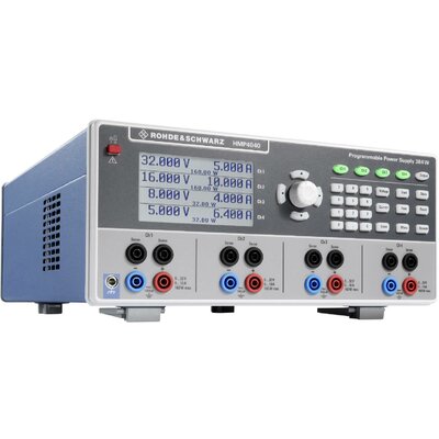 Rohde & Schwarz HMP4040 Labortápegység, szabályozható Kalibrált (ISO) 32 V (max.) 10 A (max.) 384 W Távirányítható, Programozható Kimenetek száma 4 x