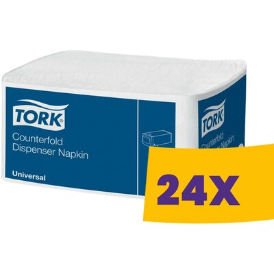 Tork Counterfold adagolós szalvéta Fehér 300db-os (Karton - 24 csomag)