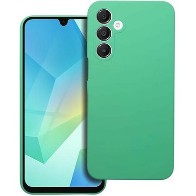 Samsung Galaxy A16 4G / A16 5G SM-A165F / A166B, Szilikon tok, 2 mm vastag, mikrofiber plüss belső, menta