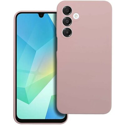 Samsung Galaxy A16 4G / A16 5G SM-A165F / A166B, Szilikon tok, 2 mm vastag, mikrofiber plüss belső, rózsaszín