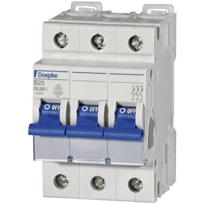 Doepke 09916115 DLS6I B25A 3polig 10KA Vezeték védőkapcsoló 3 pólusú 25 A 230 V, 400 V