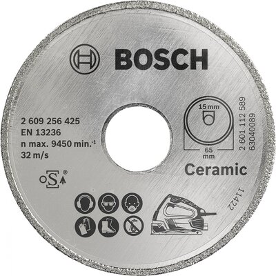 Bosch Accessories 2609256425 Bosch Gyémánt bevonatú vágótárcsa Ø 65 mm 1 db