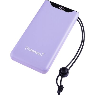 Intenso F10000 Powerbank 10000 mAh Quick Charge, Power Delivery LiPo USB-A, USB-C® Lila állapotjelző