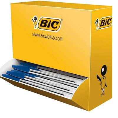 BIC Eldobható golyóstollak Cristal Fekete 0.4 mm Hiteles dokumentum: Igen 100 db 942911