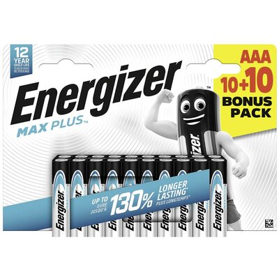 Energizer Mikroelem Max Plus Alkáli mangán 1.5 V 20 db