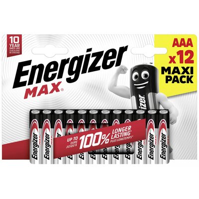 Energizer Mikroelem Max Alkáli mangán 1.5 V 12 db