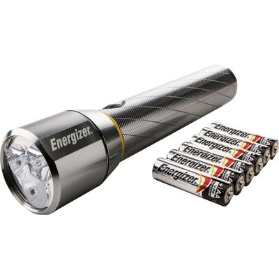 Energizer Vision HD Metal 6 AA LED Kézilámpa Nagy hatótáv Elemekről üzemeltetett 1500 lm 15 óra 479 g