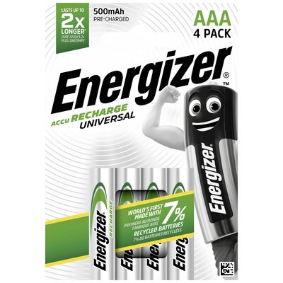 Energizer Universal HR03 Mikroakku NiMH 500 mAh 1.2 V 4 db