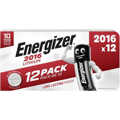 Energizer Gombelem CR 2016 3 V 12 db 90 mAh Lítium