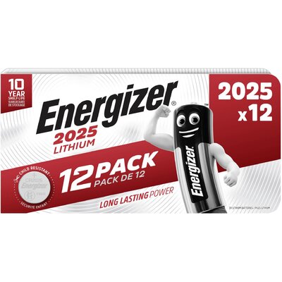 Energizer Gombelem CR 2025 3 V 12 db 163 mAh Lítium