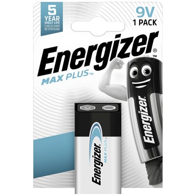 Energizer Max Plus 9V-os elem Alkáli mangán 9 V 1 db