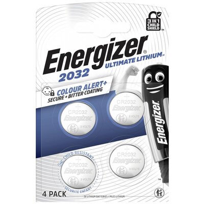 Energizer Gombelem CR 2032 3 V 4 db 235 mAh Lítium E304206100