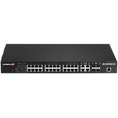 EDIMAX GS-5424PLC V2 Hálózati switch 24 + 4 Port 10 / 100 / 1000 MBit/s PoE funkció