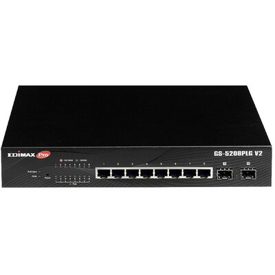 EDIMAX GS-5208PLG V2 Hálózati switch 8 + 2 Port