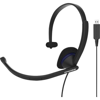 KOSS CS195 Számítógép On Ear headset Vezetékes Fekete mikrofon zajelnyomás