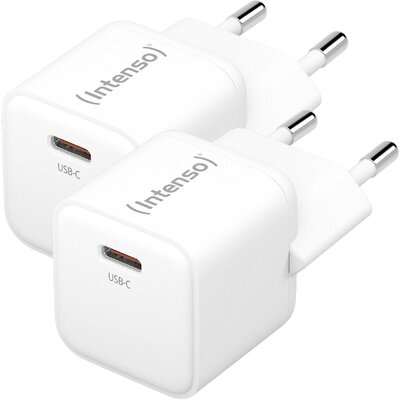 Intenso W30C GaN USB-s töltőkészülék 30 W Beltér Kimeneti áram (max.) 3 A Kimenetek száma: 1 x USB-C® GaN, USB Power Delivery (USB-PD)