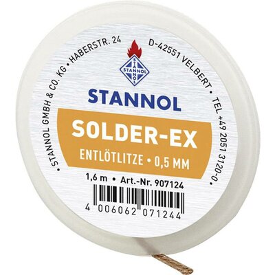 Stannol Solder-Ex Kiforrasztó huzal Hossz 1.6 m