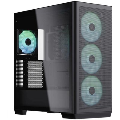 AeroCool APCM-CR01043.11 Midi torony Számítógép ház Fekete