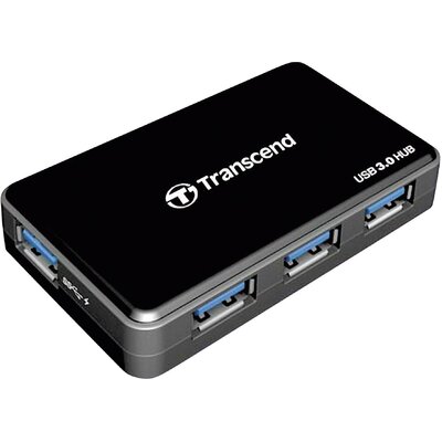 Transcend TS-HUB3K 4 port USB 3.2 hub Fekete