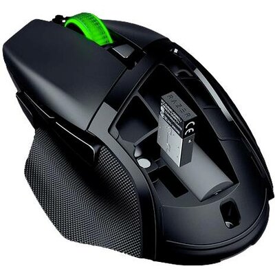 RAZER Basilisk V3 X HyperSpeed Ergonómikus gamer egér Bluetooth™ Optikai Fekete 7 Gombok 18000 dpi Ergonómikus