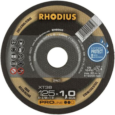 Rhodius XT38 205701 Vágótárcsa, egyenes 180 mm 1 db Nemesacél, Acél