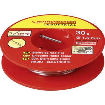 Rothenberger Industrial Bleifreies Radiolot 30g Forrasztóón, ólommentes SN99Cu1