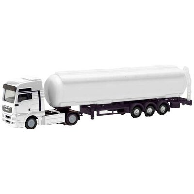 Herpa 013819 N Tehergépjármű modell MAN TGX XXL félpótkocsi tartály - mini készlet