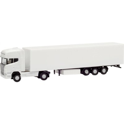 Herpa 013802 N Tehergépjármű modell Scania R TL félpótkocsi - mini készlet