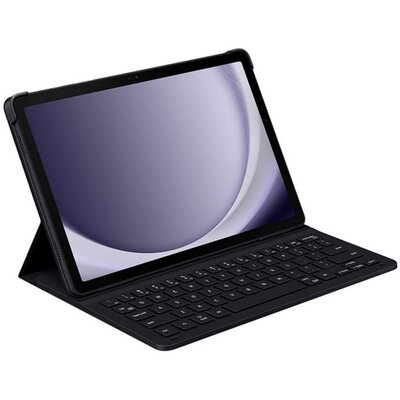 SAMSUNG EF-DX211BBEG SAMSUNG tok álló, bőr hatású (FLIP, bluetooth billentyűzet, QWERTY, angol nyelvű) FEKETE [Samsung Galaxy Tab A9 Plus WIFI (SM-X210) / Galaxy Tab A9 Plus 5G (SM-X216)]