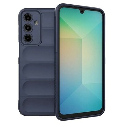 Samsung Galaxy A16 4G / A16 5G SM-A165F / A166B, Szilikon tok, közepesen ütésálló, 3D minta, sötétkék