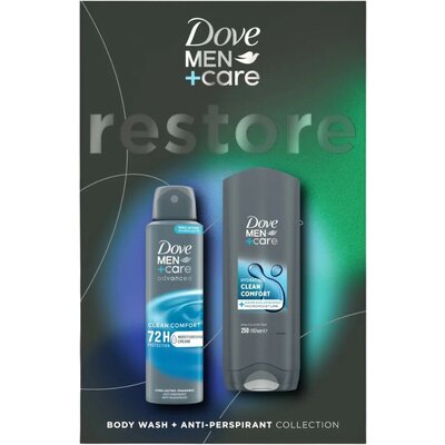 Dove Men+Care Clean Comfort Ajándékcsomag - Tusfürdő + Dezodor