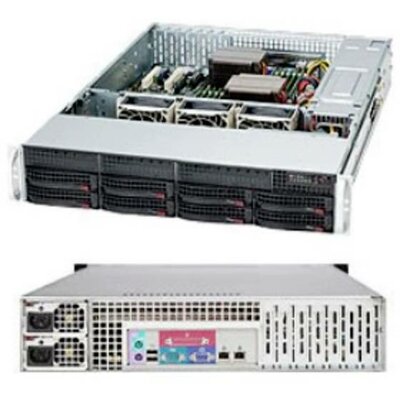 Supermicro 825TQC-R802LPB Benchtable Számítógép ház Fekete