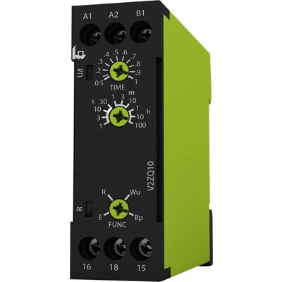 tele 125150 V2ZQ10 24-240V AC/DC Időrelé Multifunkció 1 db Időtartomány: 0.05 mp - 100 óra 1 váltó