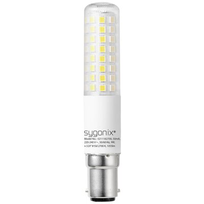 Sygonix SY-5275994 LED EEK E (A - G) B15d elem forma 9 W = 75 W Melegfehér (Ø x Ma) 18 mm x 101 mm Dimmelhető 1 db