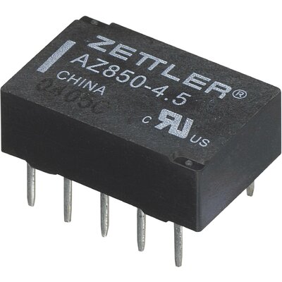 Polarizált miniatűr relé 24 V/DC 2 váltó, 1 A 30 V/DC/125 V/AC, Zettler Electronics AZ850-24