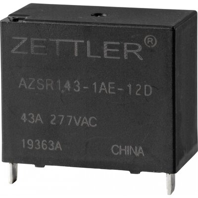 Zettler Electronics Zettler electronics Power relé 12 V/DC 50 A 1 záró 1 db