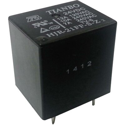 Tianbo Electronics HJR-21FF-S-Z 24VDC Nyák relé 24 V/DC 15 A 1 váltó 1 db