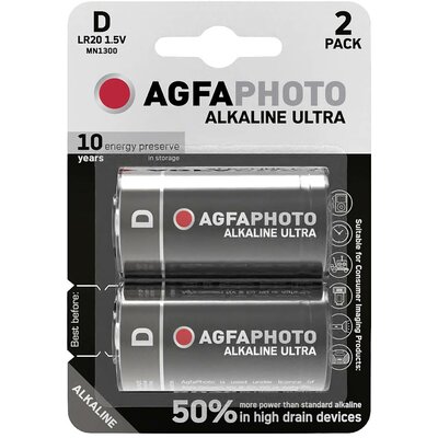 Góliátelem AgfaPhoto Ultra LR20 Alkáli mangán 1.5 V 2 db