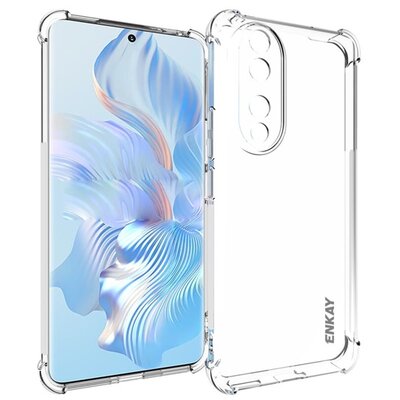 ENKAY szilikon telefonvédő (ütésállóság, légpárnás sarok) ÁTLÁTSZÓ [Honor 90 5G]