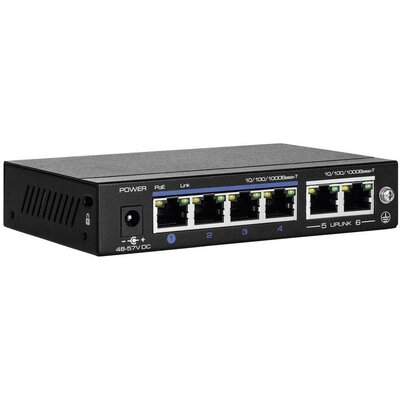 ABUS Switch Hálózati switch 4 port PoE funkció