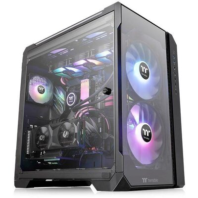 Thermaltake View 51 TG ARGB Midi torony Számítógép ház Fekete