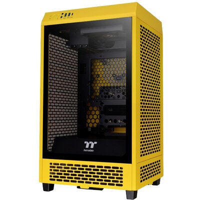 Thermaltake The Tower 200 Mini torony Gaming doboz Sárga 2 előre telepített hűtő